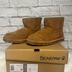 BearPaw Kids Tan Suede Boots